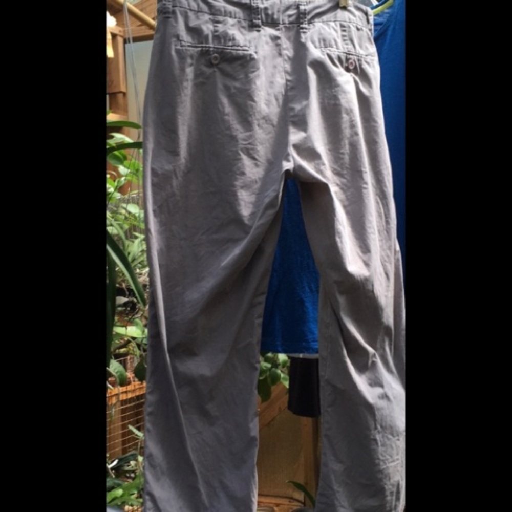 Garnet hill grey cotton chinos size 10 P